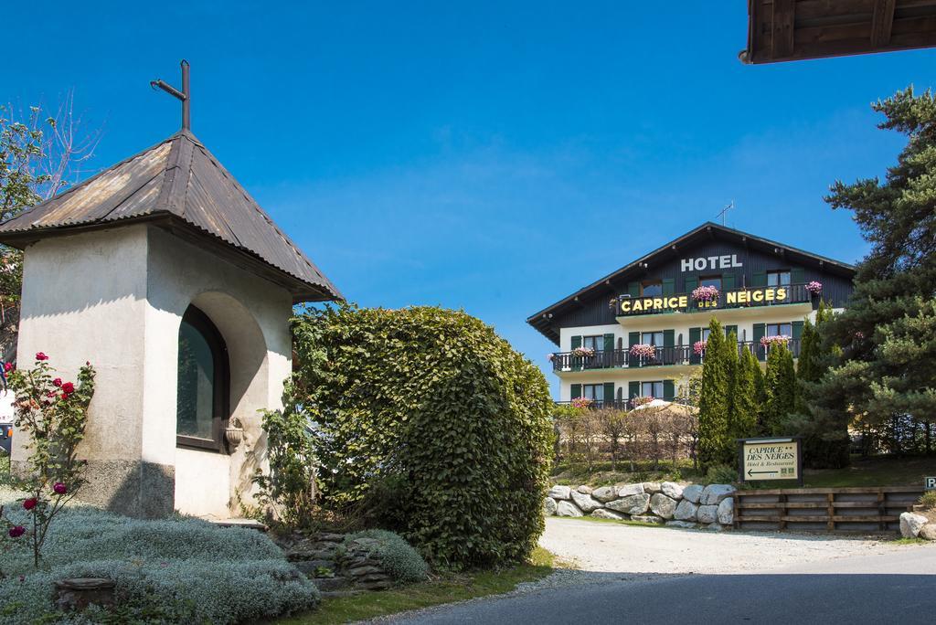 Hotel Le Caprice Des Neiges Combloux Exteriör bild