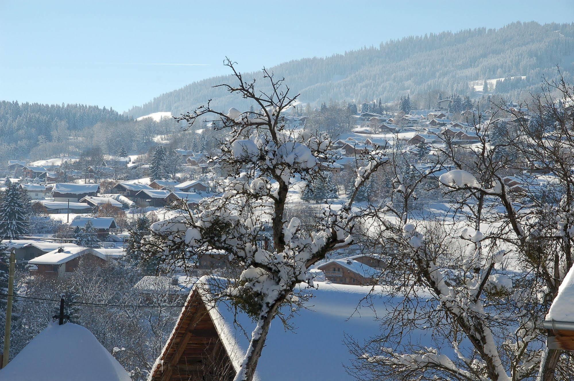 Hotel Le Caprice Des Neiges Combloux Exteriör bild